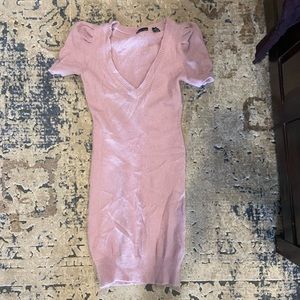 Pink Angora Sweater Dress size small